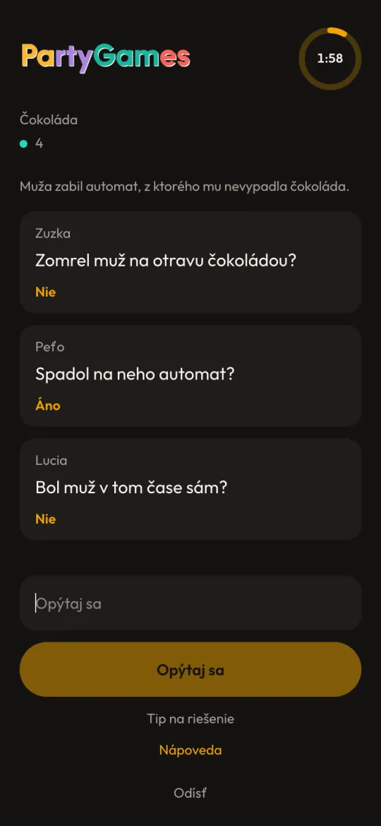 Temné historky: vypravěč odpovídá ano, nebo ne